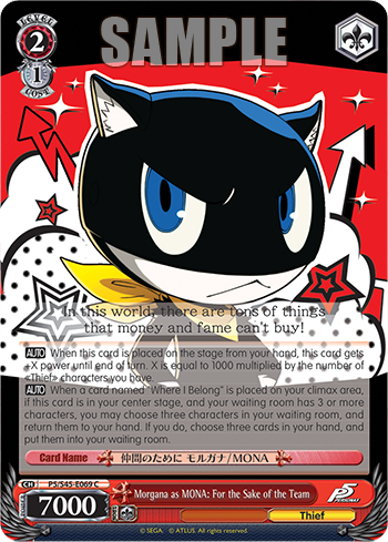 Morgana as MONA: For the Sake of the Team